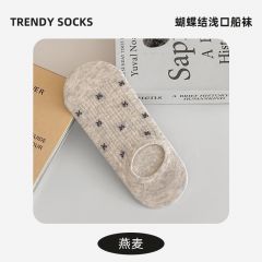 袜子女春夏纯棉袜网眼船袜蝴蝶结甜美女袜夏天浅口防臭隐形袜棉袜