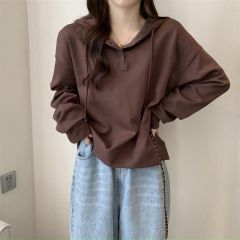 春秋薄款宽松休闲卫衣女